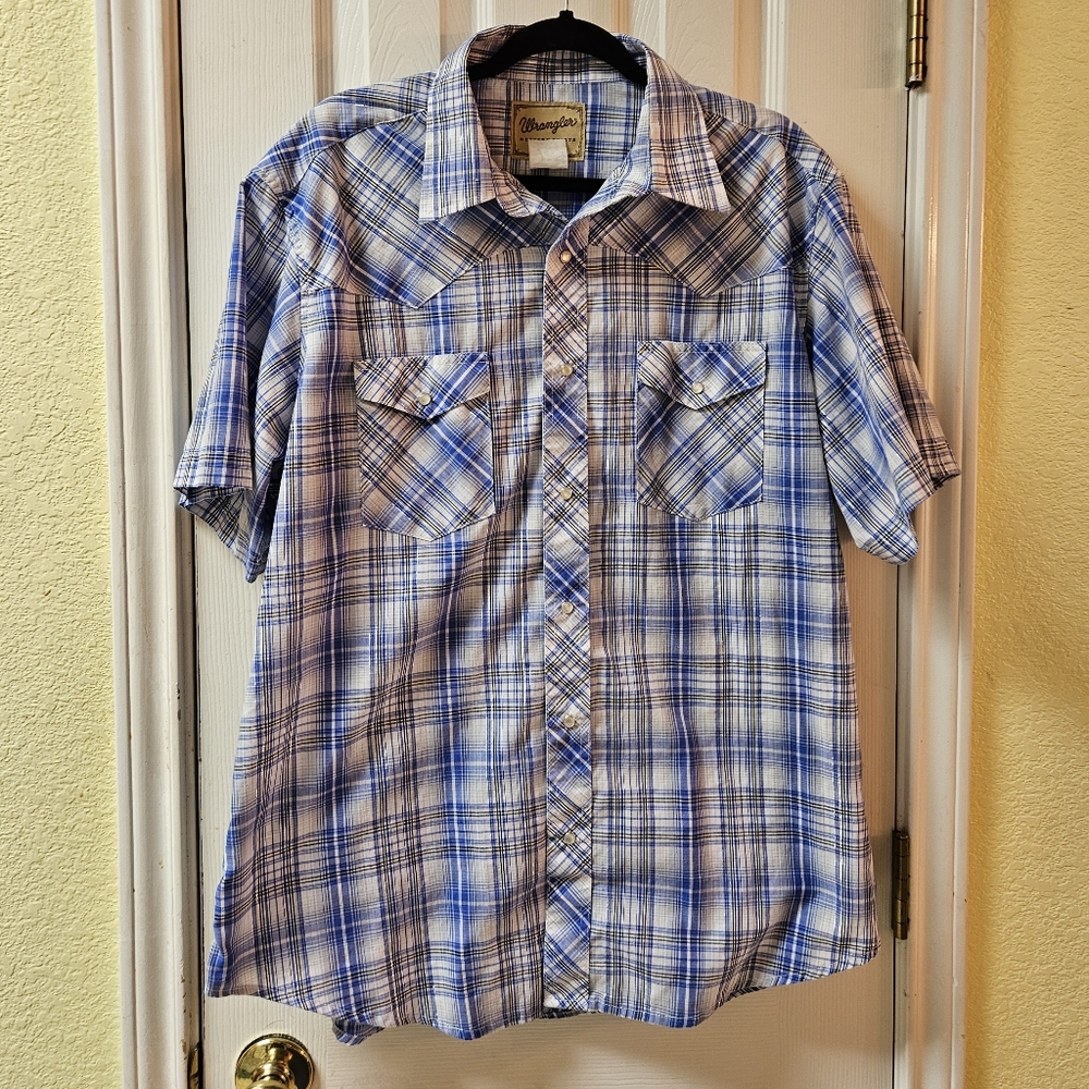 Wrangler Short Sleeve Pearl Snap